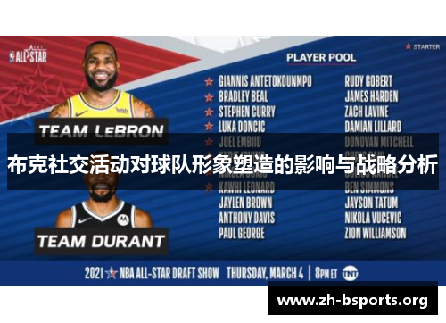 布克社交活动对球队形象塑造的影响与战略分析 布克社交活动对球队形象塑造的影响与战略分析